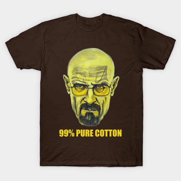 99% Pure Cotton - Walter White illustration/fan art. T-Shirt by smadge